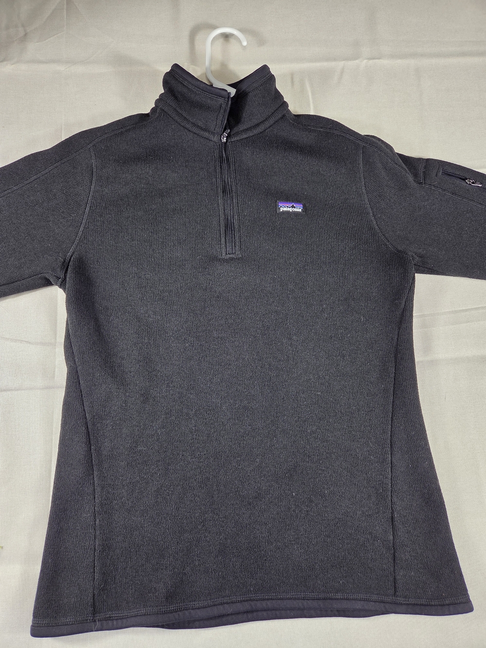Patagonia Better Sweater 1/4 Zip Fleece Pullover Black Women's M